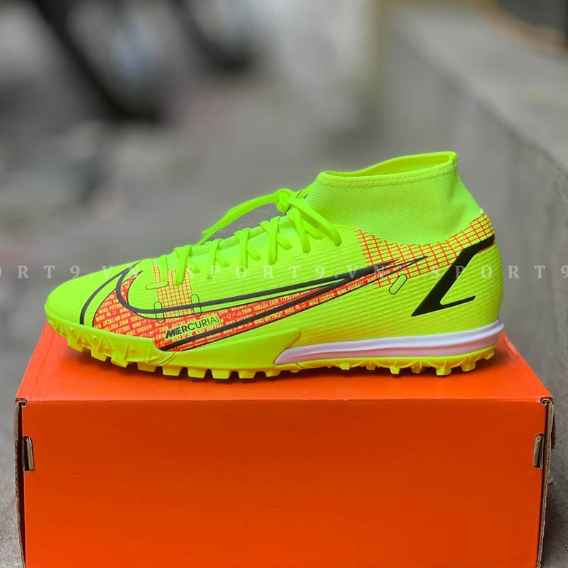 Nike Mercurial Superfly 8 Academy TF Motivation - Volt/Black/Bright Crimson - CV0953-760